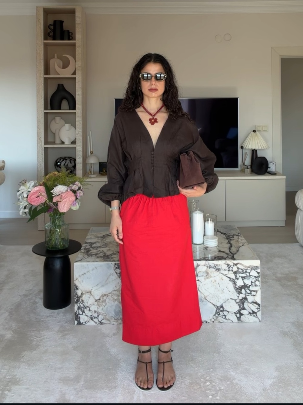 ZARA ZW COLLECTION POPLIN MIDI SKIRT SIZE XS - Picture 11 of 16